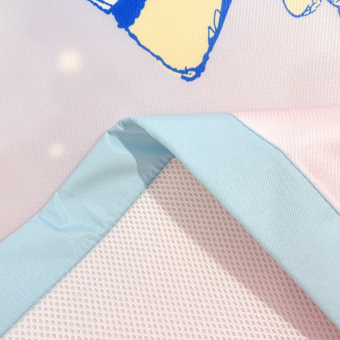 91家纺网 家纺一手货源 找家纺 2025新款正版授权A类大版数码印花三丽鸥可机洗1200D冰丝凉席席子凉席可组合针织棉夏被四件套-平铺款 平铺款-天使大耳狗