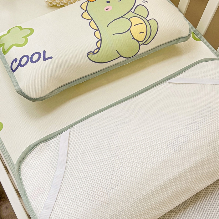 91家纺网 家纺一手货源 找家纺 富馨莱 2025新款幼儿园冰丝席A类抗菌儿童空调席支持定制尺寸 小萌龙