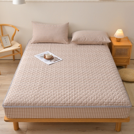 91家纺网 家纺一手货源 找家纺 （总）乐逸2025新款云朵色织全棉床笠