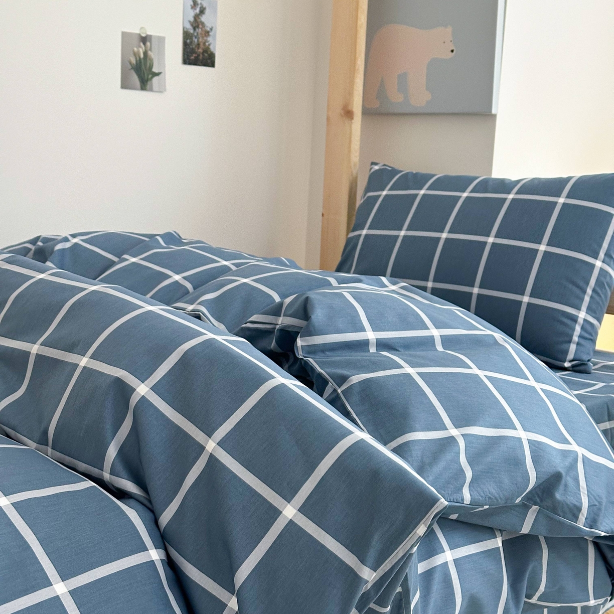 91家纺网 家纺一手货源 找家纺 拔萃 2025新款全棉纯棉足标13372印花学生上下铺套件纯棉宿舍三件套六件套 达维