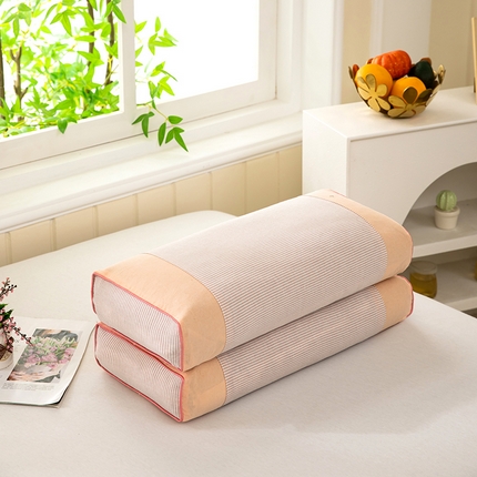 91家纺网 家纺一手货源 找家纺 （总）枕之坊 2025新款水洗棉条纹荞麦枕枕头枕芯