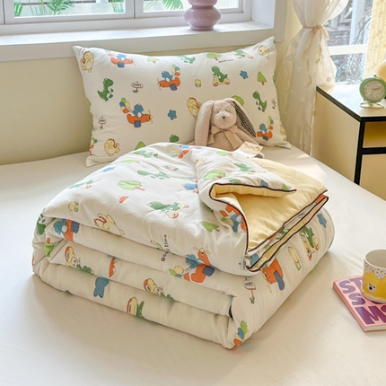 91家纺网 家纺一手货源 找家纺 （总）贝扬思家纺 2025新款水洗皱皱纱系列夏被-系列二