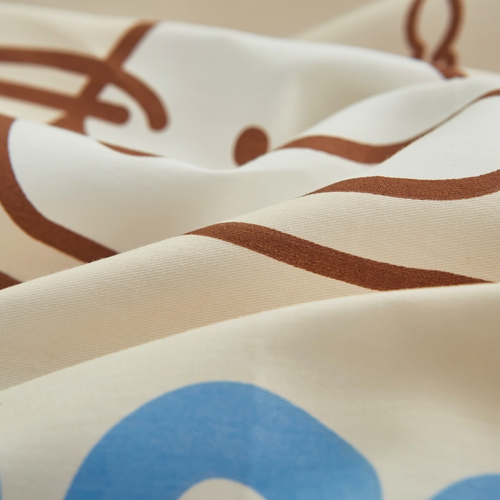 91家纺网 家纺一手货源 找家纺 黛妮雅 2025新款AB版全棉印花单被套床单枕套 幸运猫咪