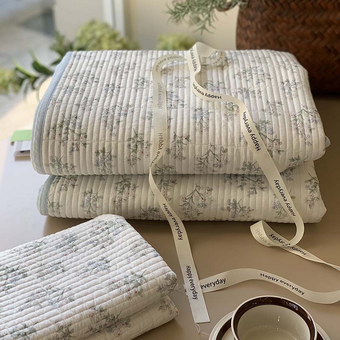 91家纺网 家纺一手货源 找家纺 汇庭 2025新款蔓莎床盖三件套系列-实拍 艾莉兰