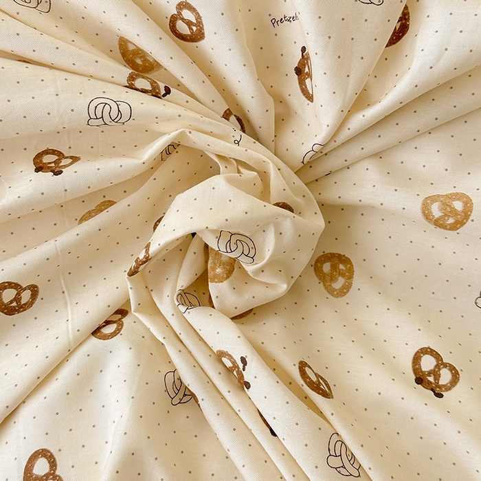 91家纺网 家纺一手货源 找家纺 田野2025新款13372全A全棉四件套 曲奇