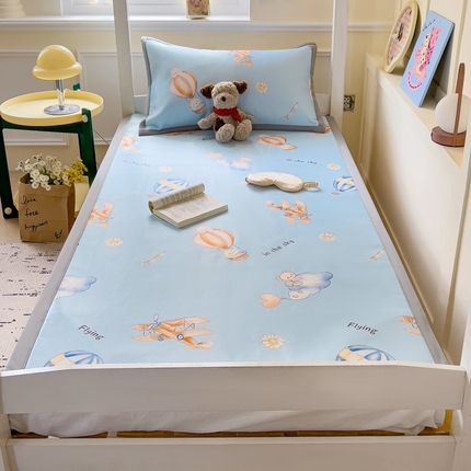 富馨莱 2025新款学生平铺款冰藤印花凉席A类抗菌冰丝席支持定制尺寸 星空探险家