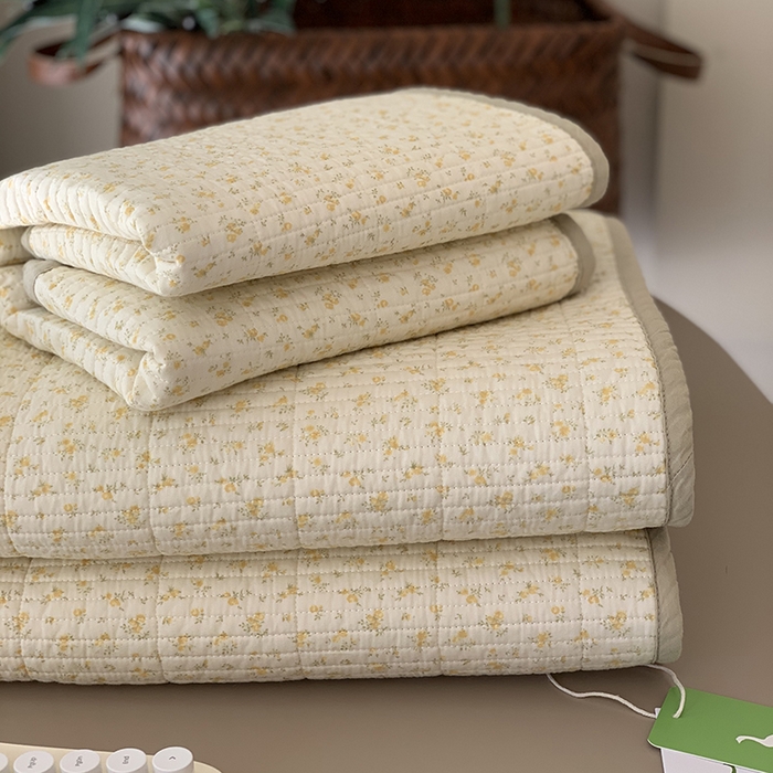 91家纺网 家纺一手货源 找家纺 汇庭 2025新款全棉床盖三件套-实拍 瑞芙蕾