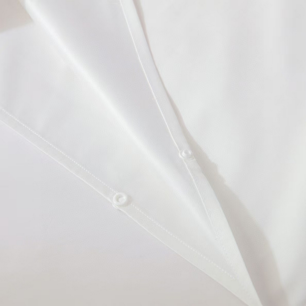 91家纺网 家纺一手货源 找家纺 佳汐蓝家纺 2025新款60支全棉纯色隔脏睡袋 浩渺白