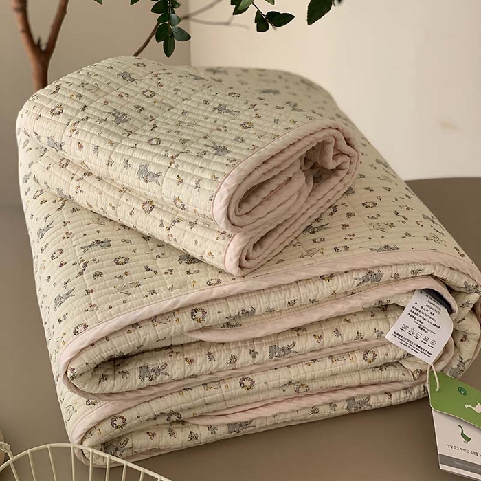 91家纺网 家纺一手货源 找家纺 汇庭 2025新款蔓莎床盖三件套系列-实拍 伽百莉