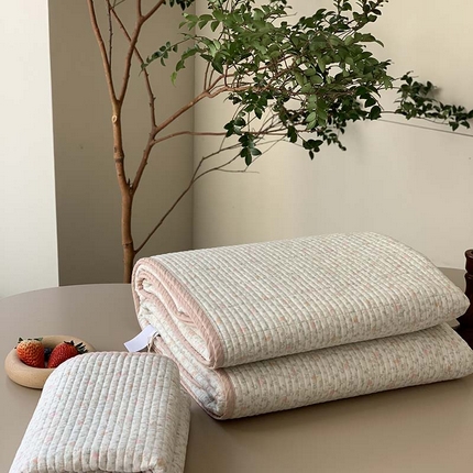 91家纺网 家纺一手货源 找家纺 （总）汇庭 2025新款全棉床盖三件套-实拍