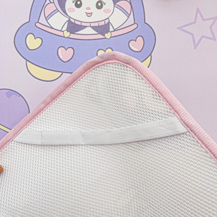 91家纺网 家纺一手货源 找家纺 富馨莱 2025新款幼儿园冰丝席A类抗菌儿童空调席支持定制尺寸 淘气喵