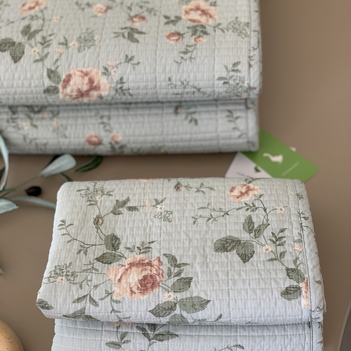 91家纺网 家纺一手货源 找家纺 汇庭 2025新款全棉床盖三件套-实拍 玫瑰故事