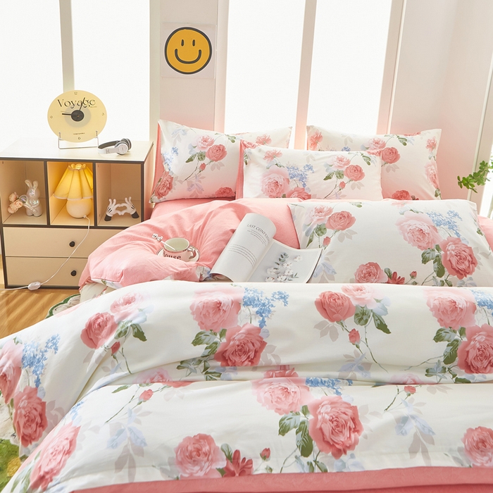 91家纺网 家纺一手货源 找家纺 黛妮雅 2025新款AB版全棉印花单被套床单枕套 锦上添花