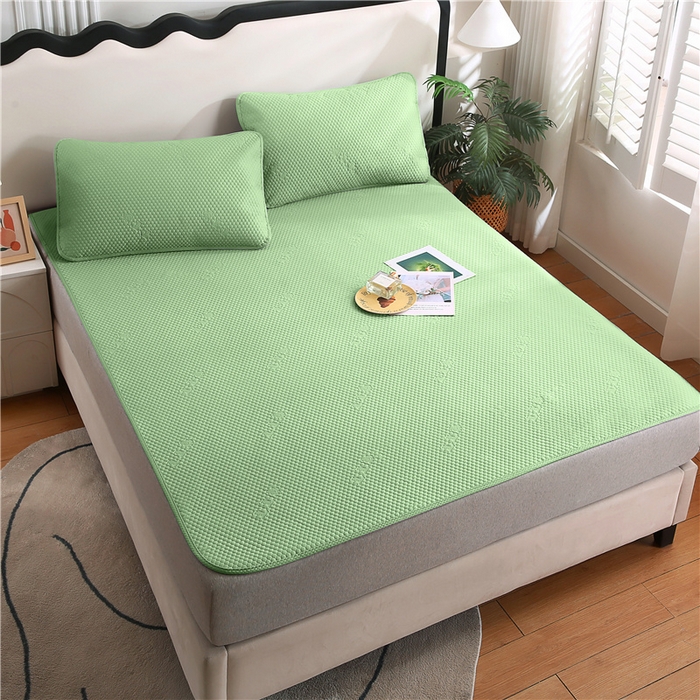 91家纺网 家纺一手货源 找家纺 （总）2025新款3D凉豆豆凉感席子圆角床席款凉席三件套