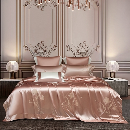 91家纺网 家纺一手货源 找家纺 赫本真丝馆2025新款真丝棉四件套（价格请咨询商家） 真丝棉-洛莉娅