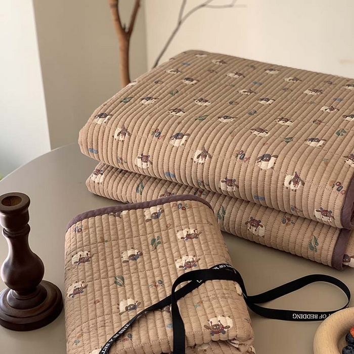 91家纺网 家纺一手货源 找家纺 汇庭 2025新款蔓莎床盖三件套系列-实拍 雪莉咩