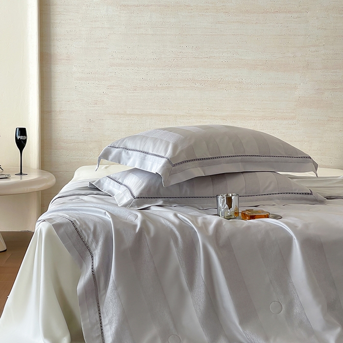 91家纺网 家纺一手货源 找家纺 傲蕾良品 2025新款80s天丝棉色织提花夏被夏凉被空调被 银河落九天