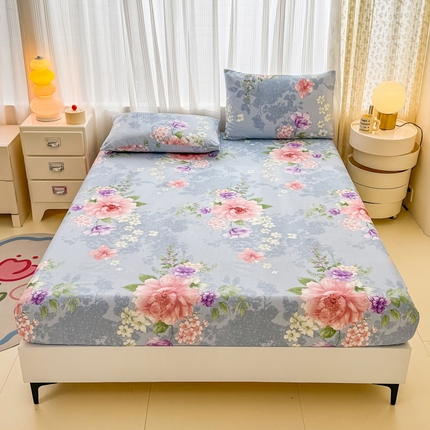 91家纺网 家纺一手货源 找家纺 （总）莎臣豹加厚磨毛植物羊绒床笠三件套学生宿舍单品床笠床垫保护套罩