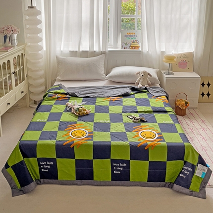 心悦家纺 2025新款全棉印花棉花夏被 活力青春