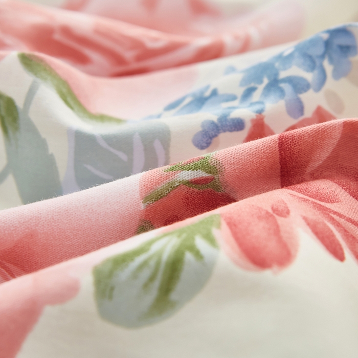 91家纺网 家纺一手货源 找家纺 黛妮雅 2025新款AB版全棉印花单被套床单枕套 锦上添花