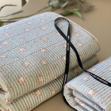 91家纺网 家纺一手货源 找家纺 （总）汇庭 2025新款全棉床盖三件套-实拍