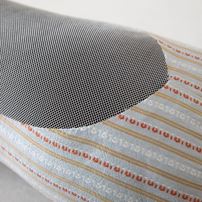 91家纺网 家纺一手货源 找家纺 2025新款宫廷条纹荞麦枕枕头枕芯 蓝色