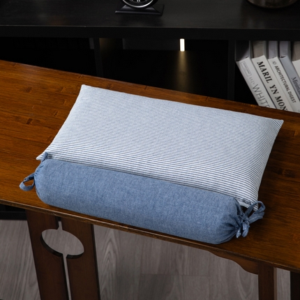 91家纺网 家纺一手货源 找家纺 （总）仁宇枕业 2025年新款新品 全棉水洗棉二合一可拆分全棉荞麦壳组合牵引枕 枕头枕芯