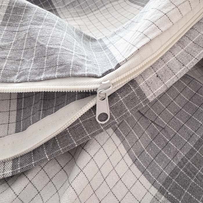 91家纺网 家纺一手货源 找家纺 首爱家纺 2025新款色织老粗布四件套全棉四件套纯棉四件套 北柒