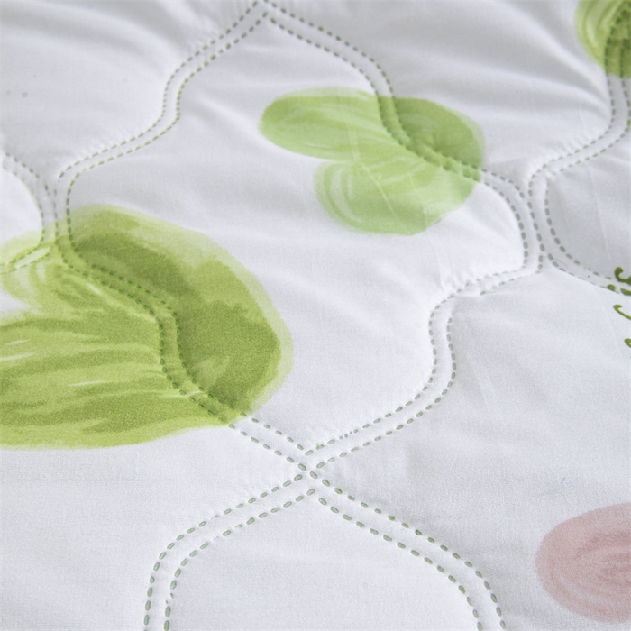 91家纺网 家纺一手货源 找家纺 梵心家纺 2025新款直播热款印花夏凉被空调被被子被芯水洗棉夏被 爱心满满