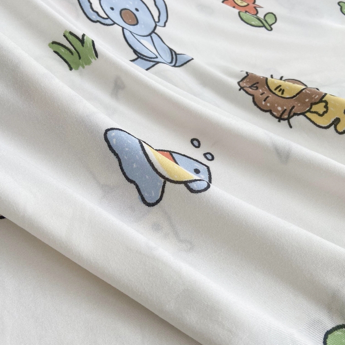 91家纺网 家纺一手货源 找家纺 2026新款儿童针织多功能盖毯 大鳄乐园