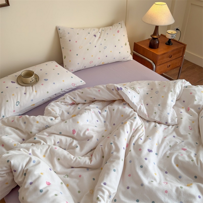 91家纺网 家纺一手货源 找家纺 （总）曲之慕2025新款A类母婴级有氧全棉纯棉双层纱印花四件套