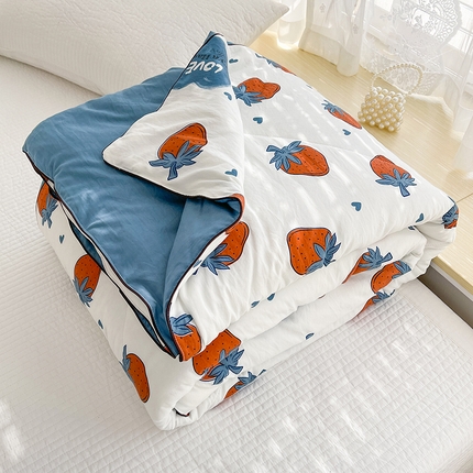 91家纺网 家纺一手货源 找家纺 （总）贝扬思家纺 2025新款水洗皱皱纱系列夏被-系列二