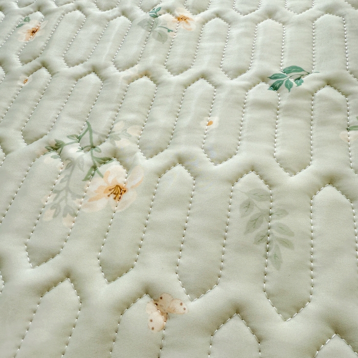 91家纺网 家纺一手货源 找家纺 慕尚家纺  2025春夏新款乳胶凉席水洗棉夏被夏凉被空调被三件套四件套 夏日蝴蝶