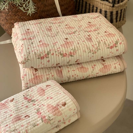 汇庭 2025新款蔓莎床盖三件套系列-实拍 典雅女孩