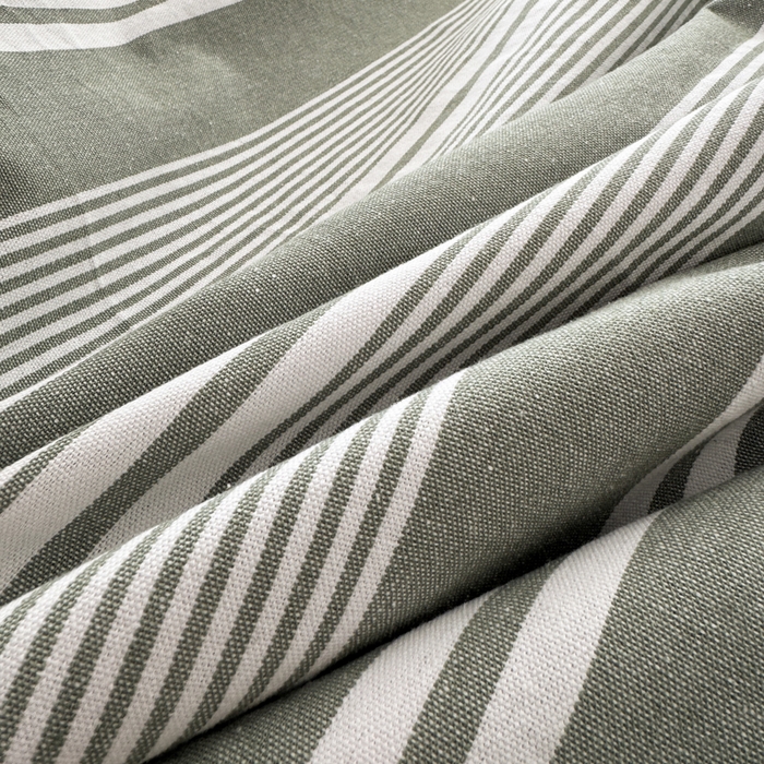 91家纺网 家纺一手货源 找家纺 首爱家纺 2025新款色织老粗布床单老粗布凉席三件套 绿条