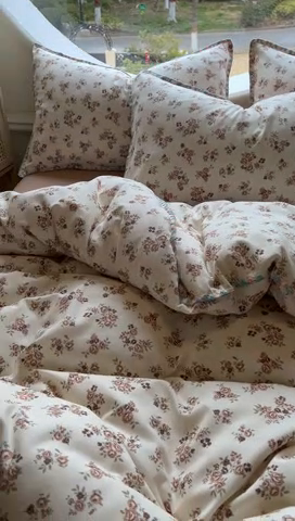 91家纺网 家纺一手货源 找家纺 葡萄家 2025爆款高克重彩色三角针A类针织双层纱四件套 提供买家秀 弥拉