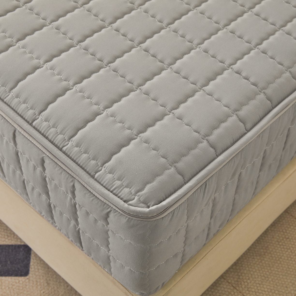 91家纺网 家纺一手货源 找家纺 （总）欧邦 2025新款可拆卸六面全包夹棉床笠