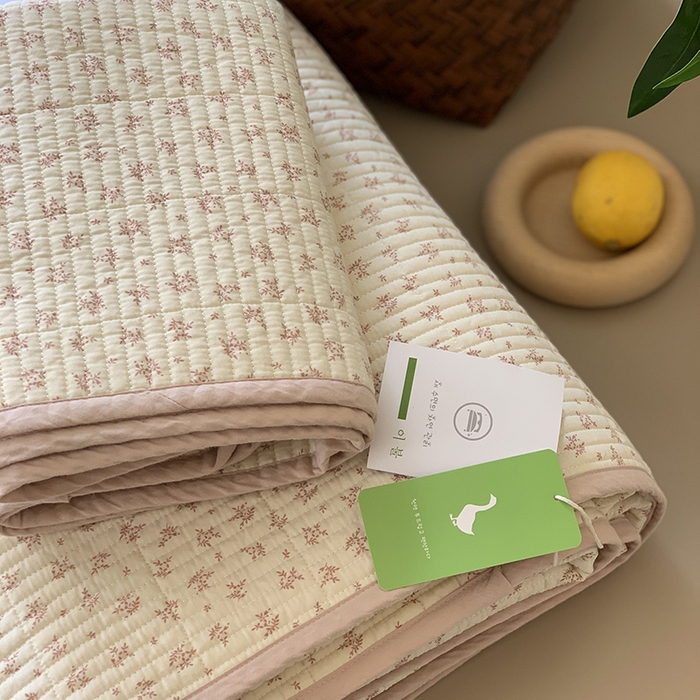 91家纺网 家纺一手货源 找家纺 汇庭 2025新款全棉床盖三件套-实拍 芝士奶盐