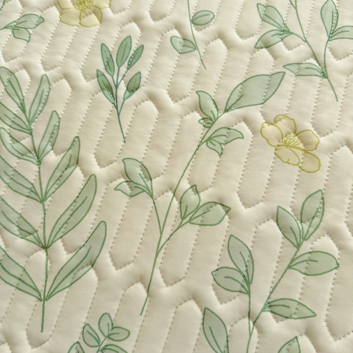 91家纺网 家纺一手货源 找家纺 慕尚家纺  2025春夏新款乳胶凉席水洗棉夏被夏凉被空调被三件套四件套 风信子