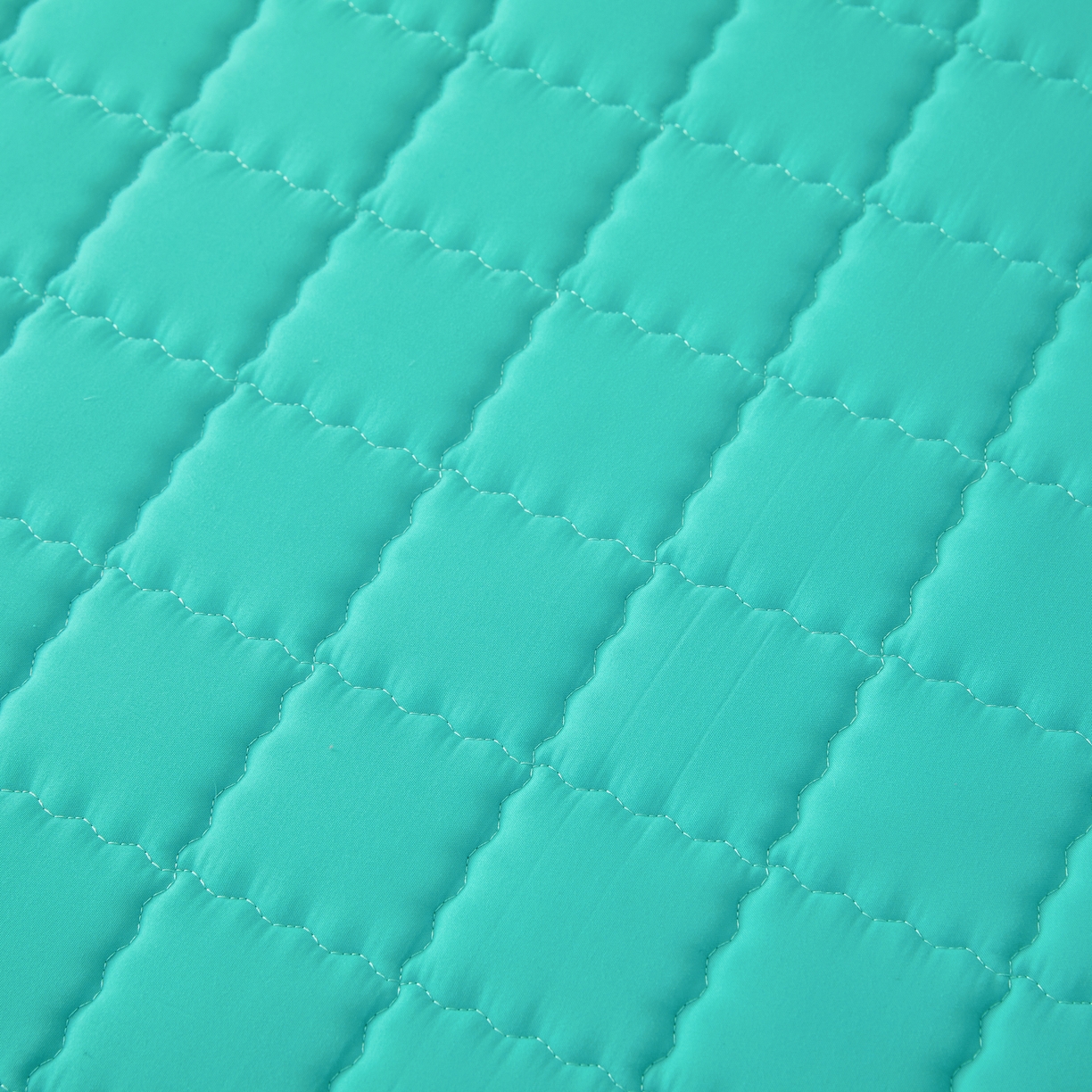 91家纺网 家纺一手货源 找家纺 欧邦 2025新款可拆卸六面全包夹棉床笠 单面夹棉-净水绿