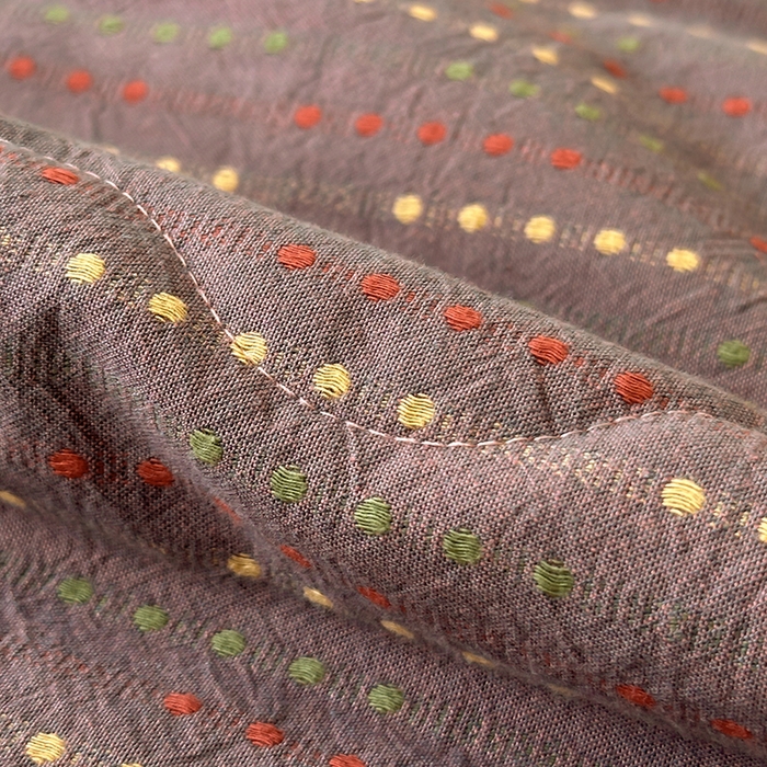 91家纺网 家纺一手货源 找家纺 月夏 2025新款全棉色织提花新疆棉花夏被被子被芯-彩点律动 彩点律动-紫色