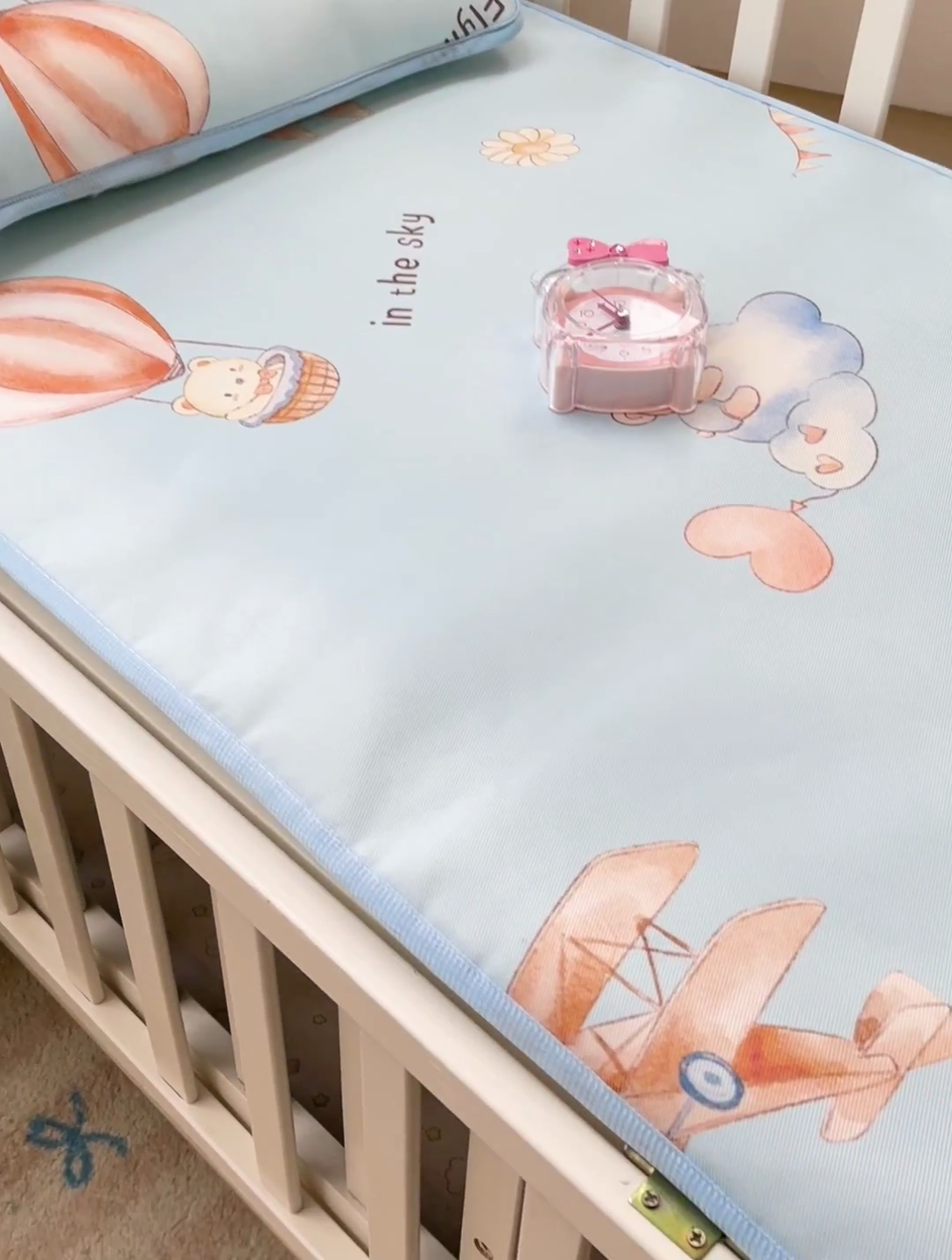 91家纺网 家纺一手货源 找家纺 富馨莱 2025新款幼儿园冰丝席A类抗菌儿童空调席支持定制尺寸 星空探险家