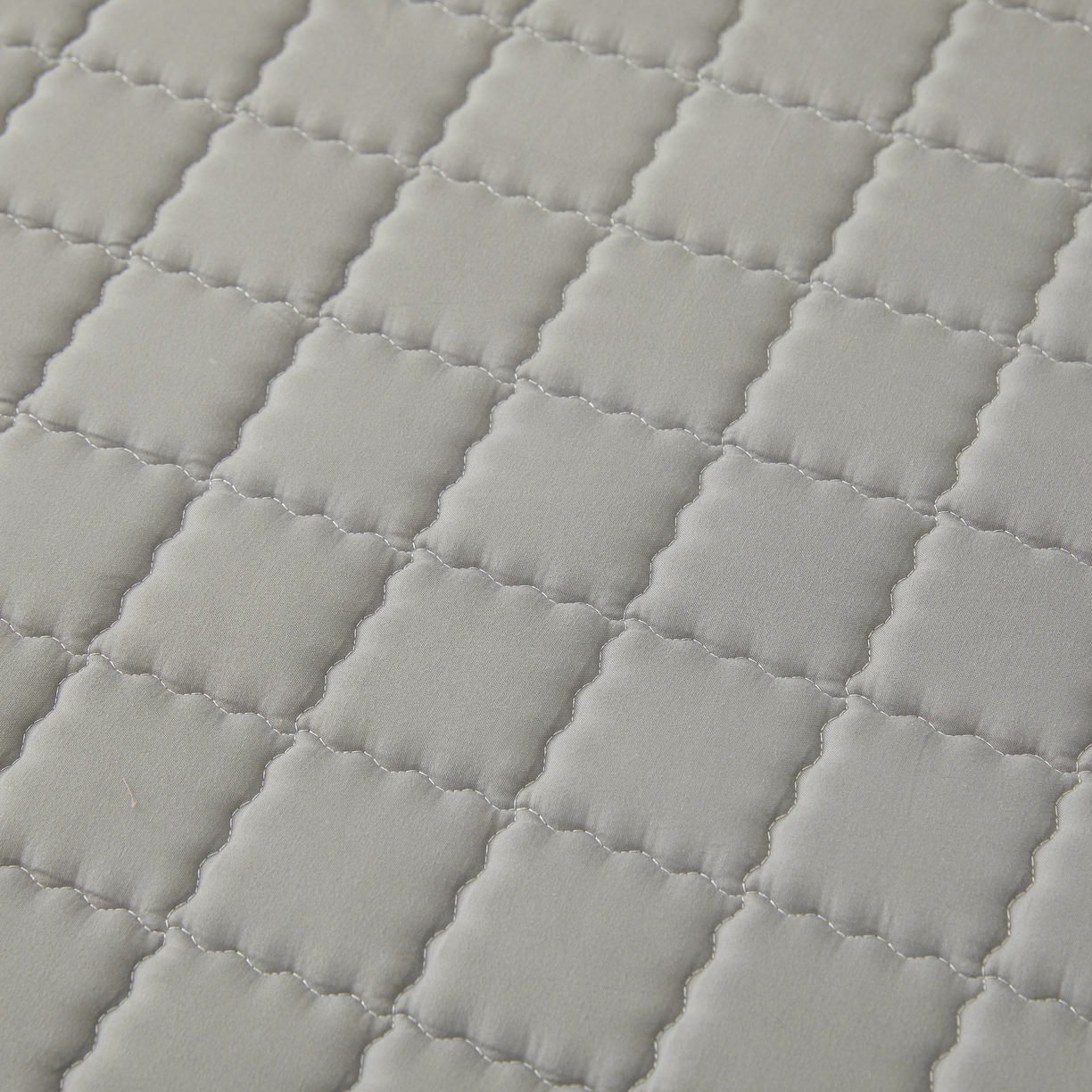 91家纺网 家纺一手货源 找家纺 欧邦 2025新款可拆卸六面全包夹棉床笠 单面夹棉-简雅灰