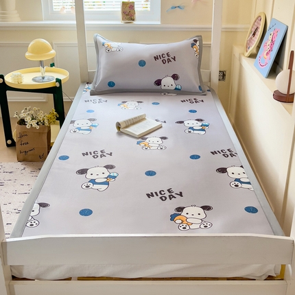 富馨莱 2025新款学生平铺款冰藤印花凉席A类抗菌冰丝席支持定制尺寸 乖乖狗