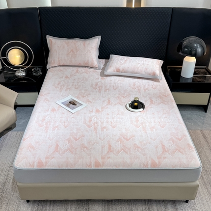 91家纺网 家纺一手货源 找家纺 （总）伊人坊 2025新款PE高分子乙纶提花凉感凉席床席款床笠款