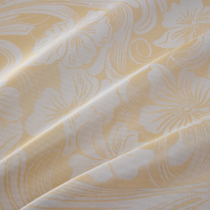 91家纺网 家纺一手货源 找家纺 凌云家纺  2025新款提花凉感冰丝席床笠款三明治凉席三件套 萱花-金