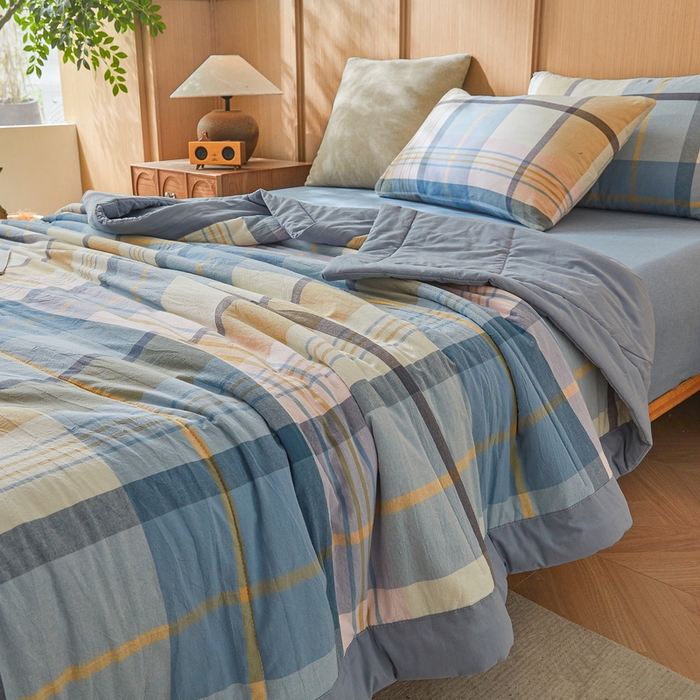 91家纺网 家纺一手货源 找家纺 伊人坊 A类水洗棉新疆棉花夏被 晚秋