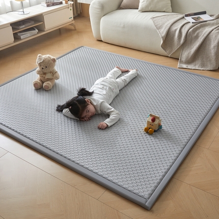 91家纺网 家纺一手货源 找家纺 （总）昊川2025年凉席地垫榻榻米垫凉感冰豆豆床边飘窗地铺多功能地垫单垫子可定制凉席