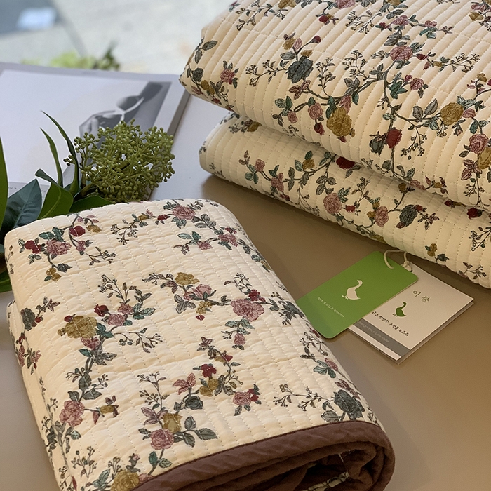 91家纺网 家纺一手货源 找家纺 汇庭 2025新款全棉床盖三件套-实拍 奈雪