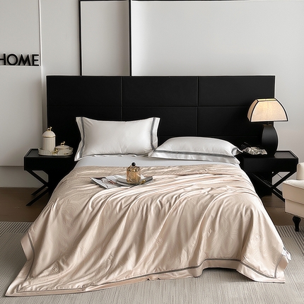 91家纺网 家纺一手货源 找家纺 （总）雅高 2025春夏蒂芙尼莱赛尔天丝银丝大提花夏被夏凉被空调被被芯